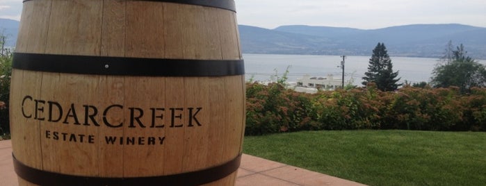 Cedar Creek Estate Winery is one of 10 Best Okanagan Wineries.