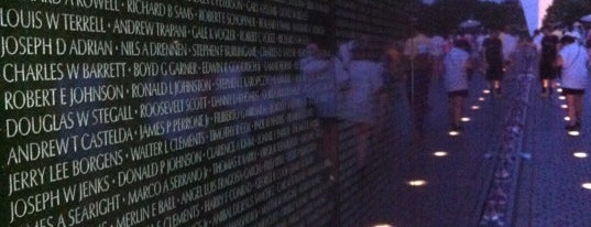 Vietnam Veterans Memorial is one of National Park Service sites visited.