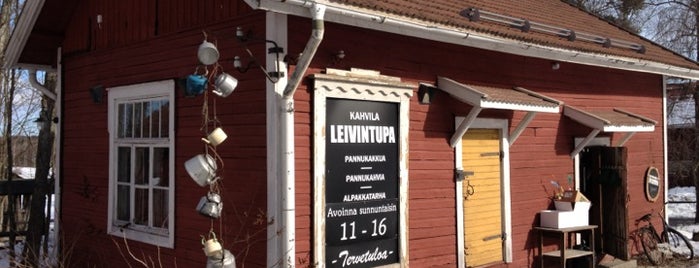 Kahvila Leivintupa is one of Hämeenlinna tips.