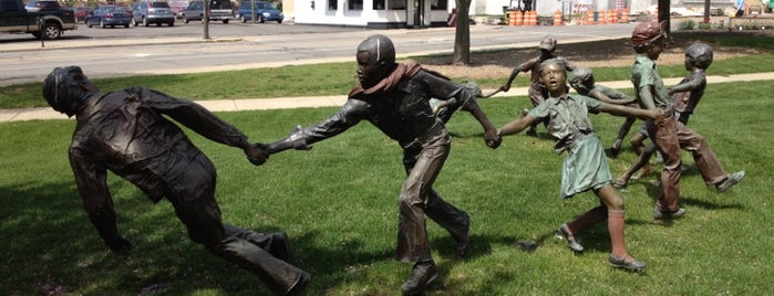 Crack The Whip is one of Fort Wayne Open Air Art.