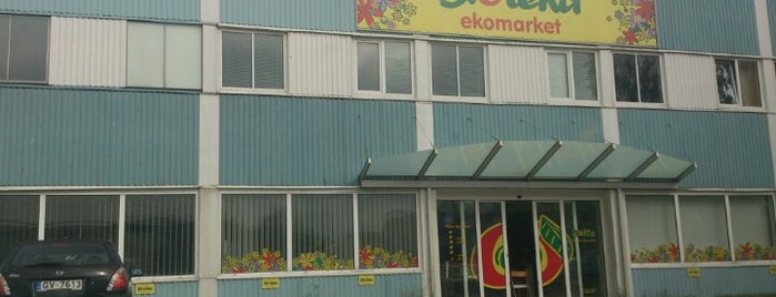 Bioteka ekomarket is one of Veggy eats Riga.