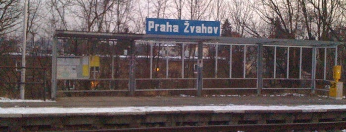 Železniční stanice Praha-Žvahov is one of Železniční stanice ČR: P (9/14).
