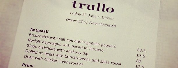 Trullo is one of Absolute favourites.