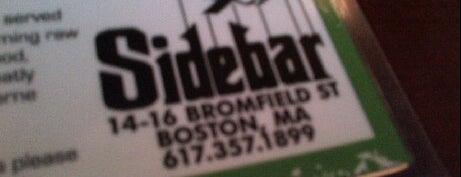 Side Bar Food & Spirits is one of Boston.