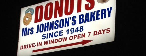 Mrs. Johnson's Bakery is one of Gotta Try Donuts!.