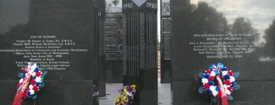 The Philadelphia Korean War Memorial At Penn's Landing is one of Philadephia.