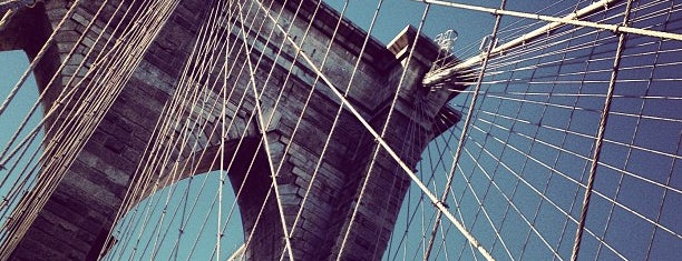Under the Brooklyn Bridge is one of Architecture - Great architectural experiences NYC.