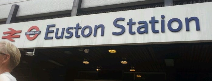 London Euston Railway Station (EUS) is one of You calling me a train spotter?.