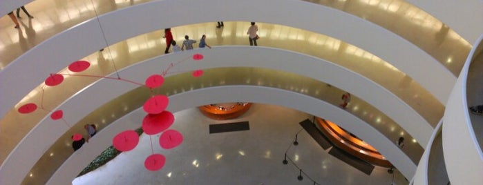Solomon R Guggenheim Museum is one of Manhattan faves.