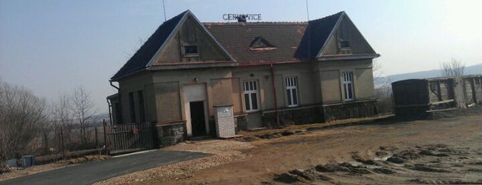 Železniční zastávka Cerhovice is one of Železniční stanice ČR: A-C (1/14).