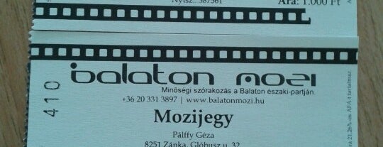 Balaton Mozi is one of Palさんのお気に入りスポット.