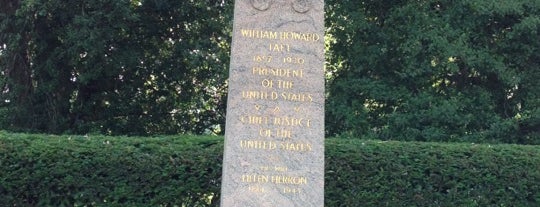 William H. Taft's Grave is one of Presidential Burials.