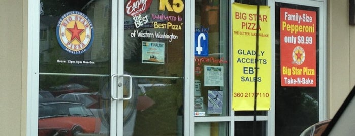 Big Star Pizza is one of Top 10 dinner spots in Lake Stevens, WA.