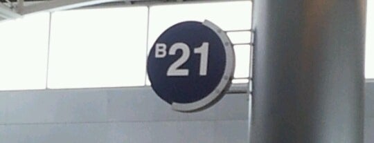 Gate B21 is one of Cincinnati Airport.