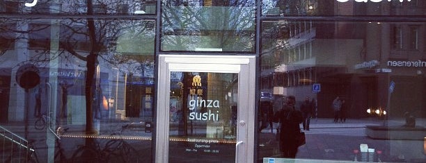 Sushi Bar Ginza is one of Orte, die Inés gefallen.