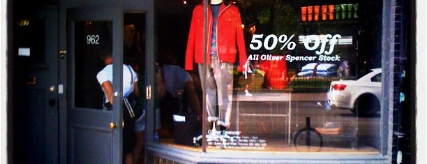 Oliver Spencer Toronto is one of Clothing Stores.