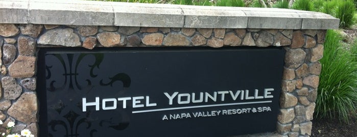 Hotel Yountville is one of Napa/Sonoma.