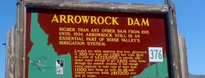 Arrowrock Dam Historical POI is one of OR-ID-WA.