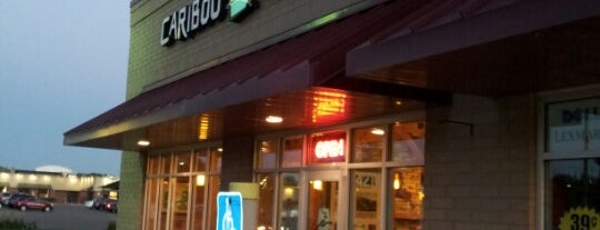Caribou Coffee is one of Where we go.