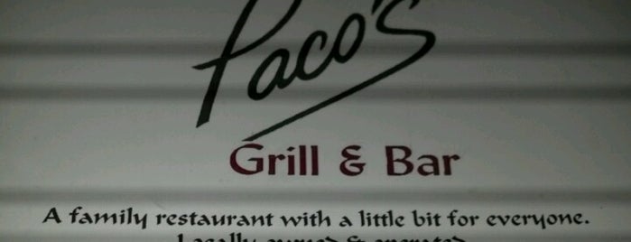Paco's Grille is one of Top 10 dinner spots in Gulf Breeze, FL.