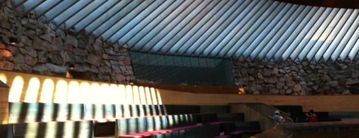 Temppeliaukio Church is one of Helsinki.