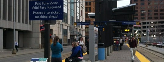 Nicollet Mall LRT Station is one of Blue Line Light Rail Challenge.