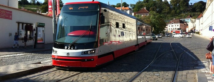 Malostranská (tram) is one of Orte, die nicola gefallen.