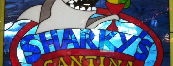 Sharky's Cantina is one of Tempat yang Disukai Erica.