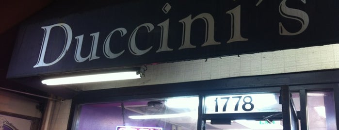 Duccini's is one of สถานที่ที่บันทึกไว้ของ John.