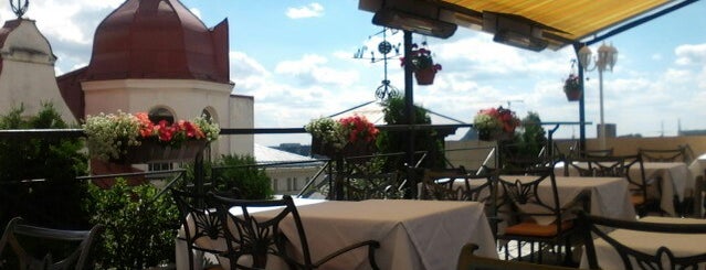 "Gutenbergs" Hotel Roof Terrace reastaurant is one of Best Places in Riga.
