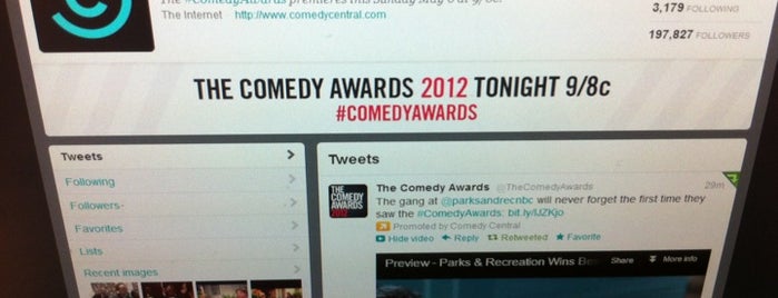 The Comedy Awards is one of CC: Foursquare.