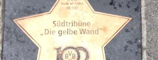 BVB Walk of Fame #98 Südtribüne "Die gelbe Wand" is one of BVB 09 Borussia Dortmund.