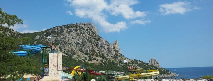 Аквапарк «Голубой залив» is one of Crimea.