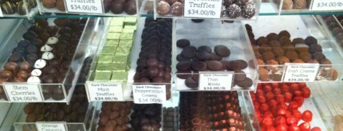 Varsano's Chocolates is one of สถานที่ที่ Thomas ถูกใจ.