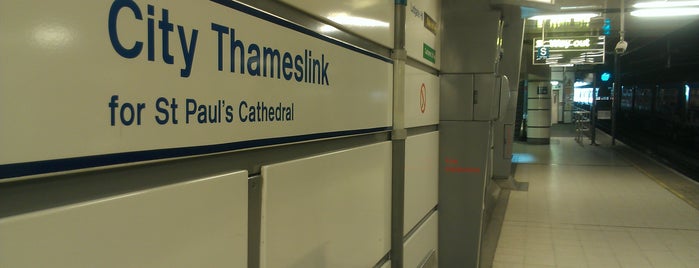 City Thameslink Railway Station (CTK) is one of UK Train Stations.