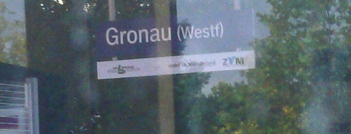 Bahnhof Gronau (Westf) is one of Bf's in Ostwestfahlen / Osnabrücker u. Münsterland.