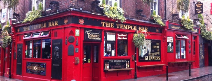 The Temple Bar is one of Dublin, Ireland.