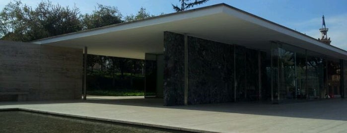 Mies van der Rohe Pavilion is one of Barcelona.