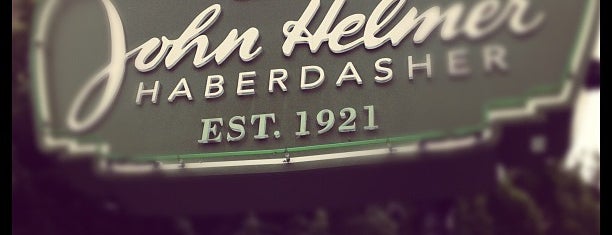 John Helmer Haberdasher is one of PDX Downtown.
