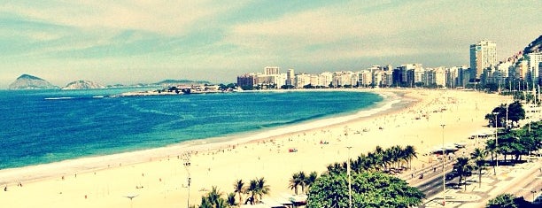 Praia de Copacabana is one of Rio.