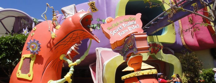 The High-In-The-Sky Seuss Trolley Train Ride is one of Orlando Favourite Places.