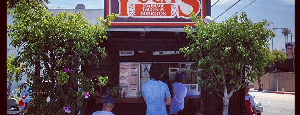 Yuca's Taqueria is one of Los Feliz spots.