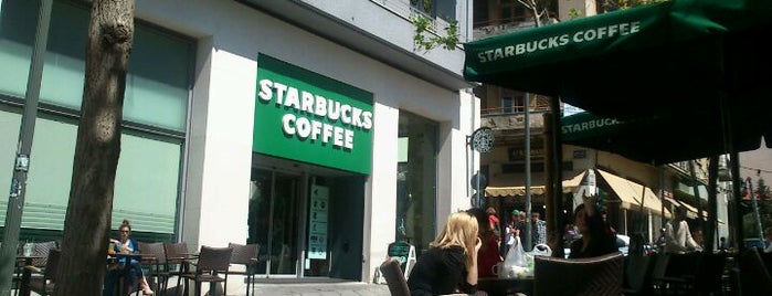 Starbucks is one of most visited.