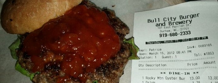 Bull City Burger and Brewery is one of The Straight Beef - Burger Truth.