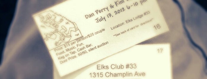 Elks Club #33 is one of Entertainment.