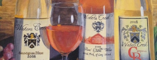 Waters Crest Winery is one of Long Island Vineyards.