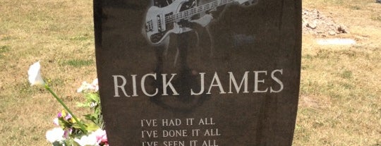 Rick James' Grave is one of Places I Want to Go.