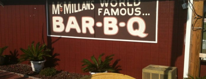 McMillan's World Famous BBQ is one of TM Top 50 BBQ Joints 2013.