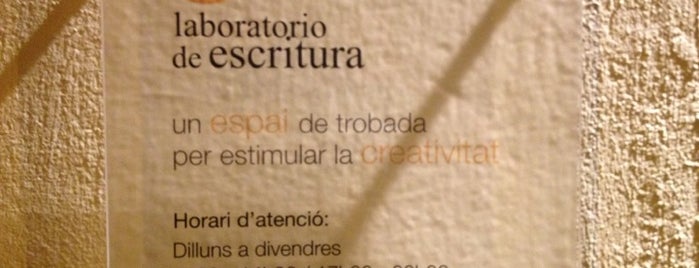 Laboratorio de Escritura is one of Tempat yang Disukai Miquel.
