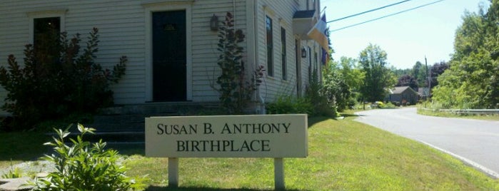 Susan B. Anthony Birthplace Museum is one of 1000 places to visit in Massachusetts.